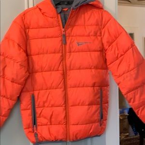 Boys Orange Light Wright Puffer Jacket
